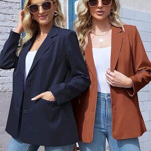 NWT Merokeety Navy Blue Blazer Size‎ 2XL